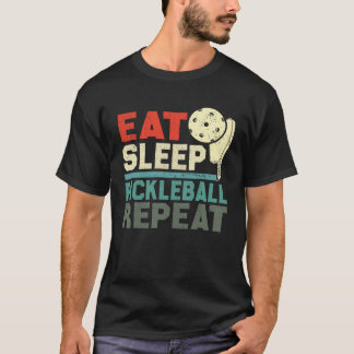 Eat Sleep Pickleball Repeat  Retro vintage T-Shirt