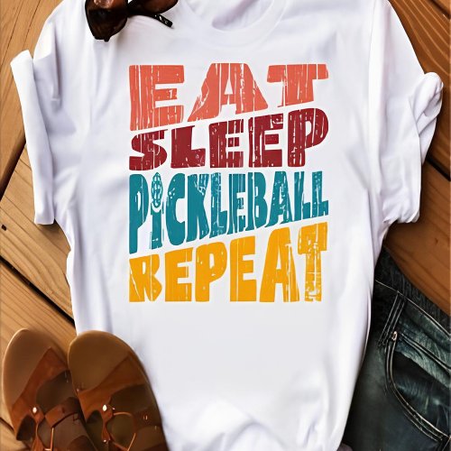 Eat Sleep Pickleball Repeat T_Shirt