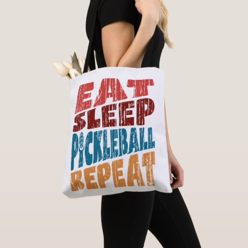 Eat Sleep Pickleball Repeat Tote Bag