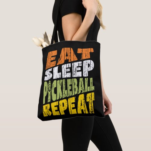 Eat Sleep Pickleball Repeat Tote Bag
