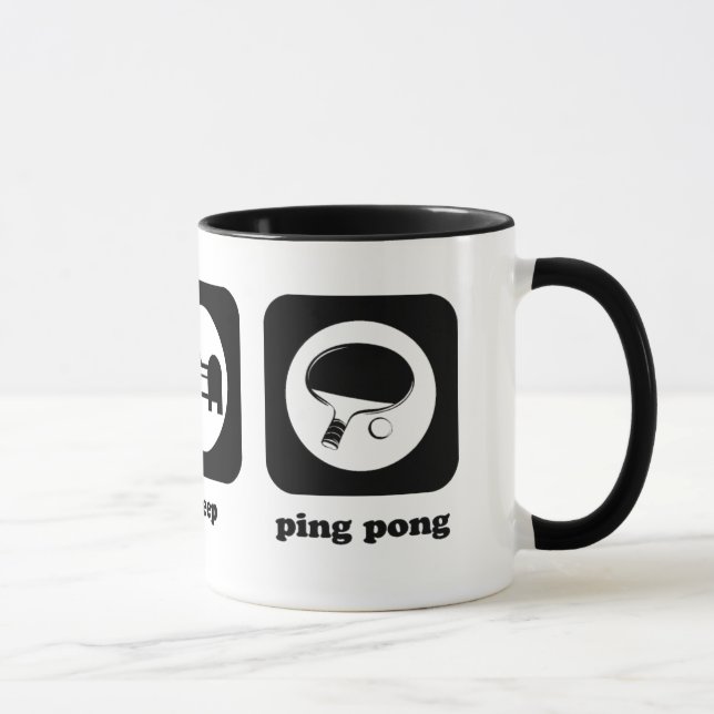 Eat. Sleep. Ping Pong. Mug (Right)