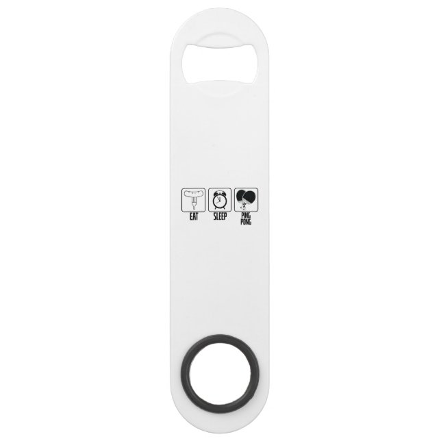 Eat Sleep Ping Pong Table Tennis Bar Key (Front)