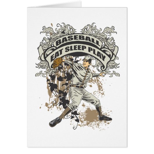 Eat, Sleep, Play Baseball Cards (Front)