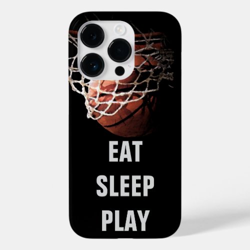 Eat Sleep Play Basketball Case_Mate iPhone 14 Pro Case
