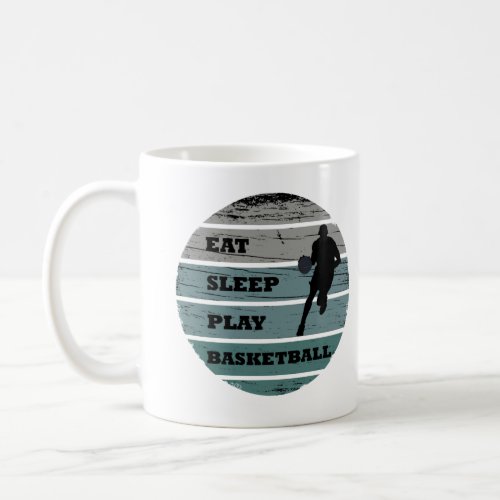 eat sleep play basketball coffee mug