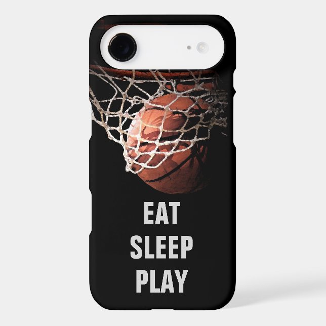 Eat Sleep Play Basketball iPhone Case (Back)