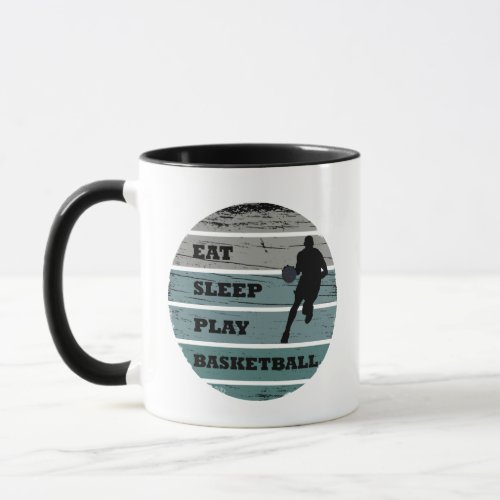 eat sleep play basketball mug