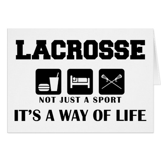 Eat Sleep Play Lacrosse Cards (Front Horizontal)