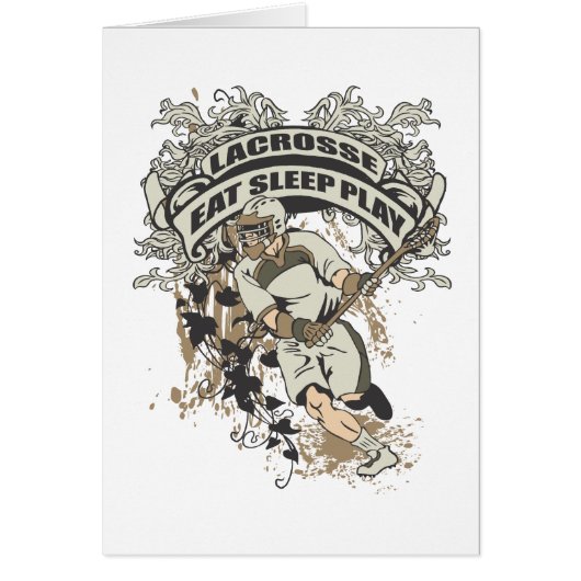 Eat, Sleep, Play Lacrosse Cards (Front)