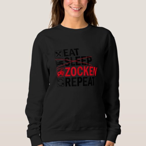 Eat Sleep Play Repeat Cool Gamer Sweatshirt