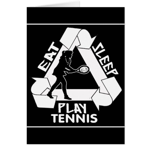 Eat Sleep Play TENNIS - Do It Again Cards (Front)