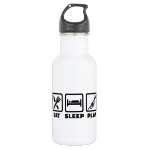 Eat Sleep Play Trumpet Stainless Steel Water Bottle
