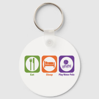Eat Sleep Play Water Polo Keychain