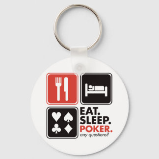Eat Sleep Poker Keychain