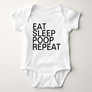Eat Sleep Poop Repeat Baby Bodysuit