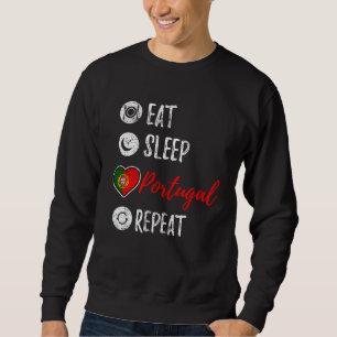 Eat Sleep Portugal Repeat Vintage Sweatshirt