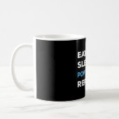 Eat Sleep Powershell Repeat - Men Women Coffee Mug (Left)