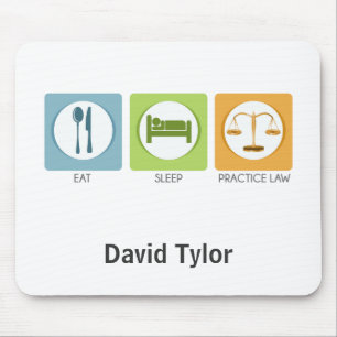 Eat sleep, practice law mouse pad