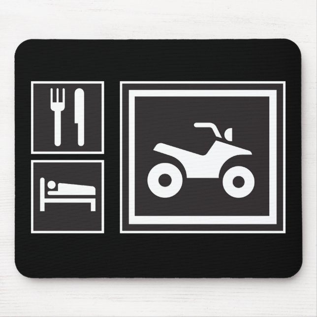 Eat Sleep QUAD! Mouse Pad (Front)