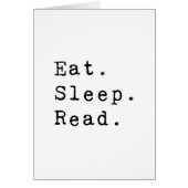 Eat. Sleep. Read. (Front)