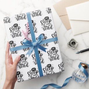 Eat Sleep Read Book Lover Wrapping Paper