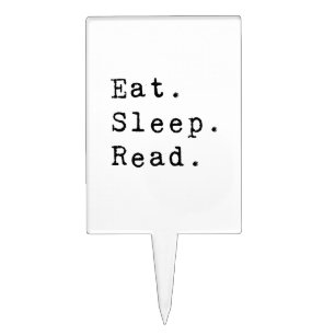 Eat. Sleep. Read. Cake Topper