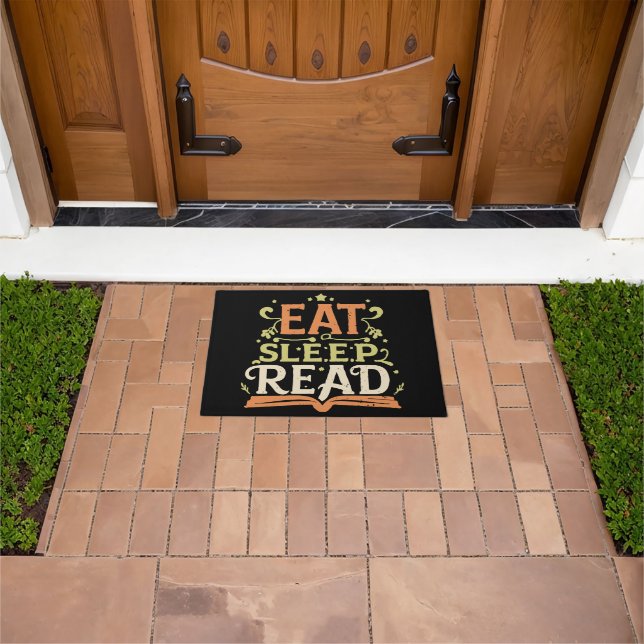 Eat Sleep Read, Funny Reading Doormat (Outdoor)