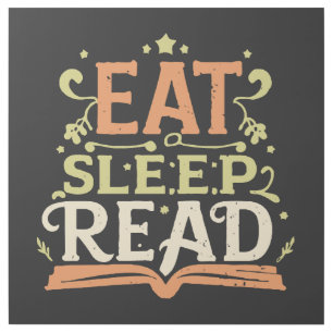 Eat Sleep Read, Funny Reading Gallery Wrap