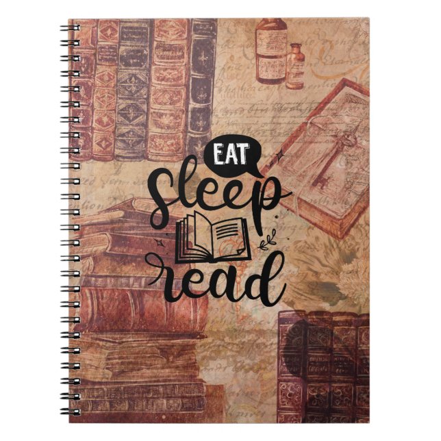 Eat Sleep Read Notebook (Front)
