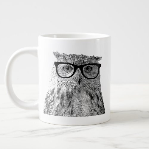Eat sleep read repeat funny owl coffee mug gift