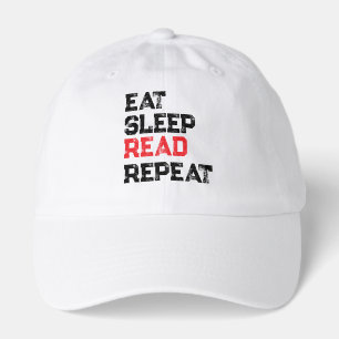 EAT SLEEP READ REPEAT Hat,Book Lovers  Hat
