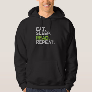 Eat Sleep Read Repeat Love Books Reading Hoodie