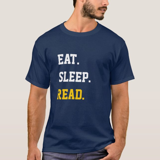 Eat Sleep Read T-Shirt (Front)