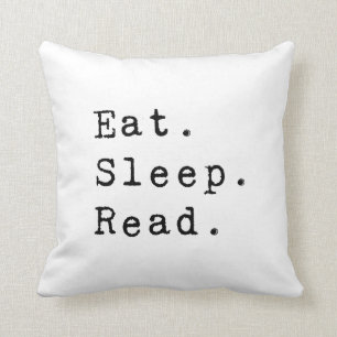 Eat. Sleep. Read. Throw Pillow