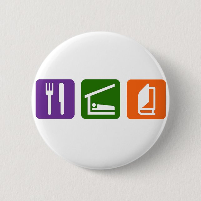 Eat Sleep Reading 2 Pinback Button (Front)