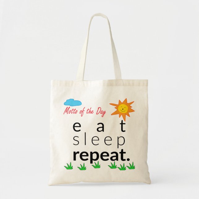 Eat Sleep Repeat Bag (Front)