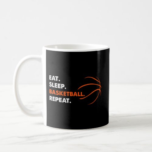 Eat Sleep Repeat Basketball For Youth Coffee Mug