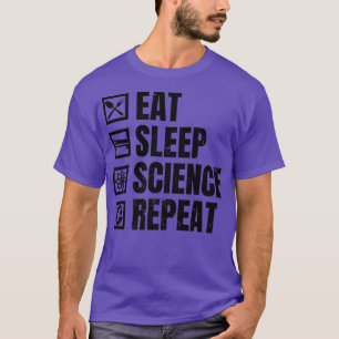 Eat Sleep Repeat Design DNA Science Premium  T-Shirt