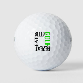 eat sleep repeat golf golf balls
