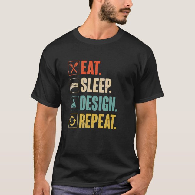 Eat Sleep Repeat T-Shirt (Front)