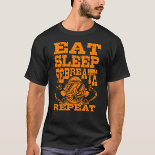 Eat Sleep Repeat Technical Divers Rebreather T-Shirt