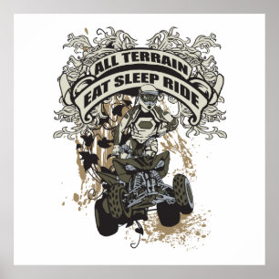 Eat, Sleep, Ride All Terrain Poster