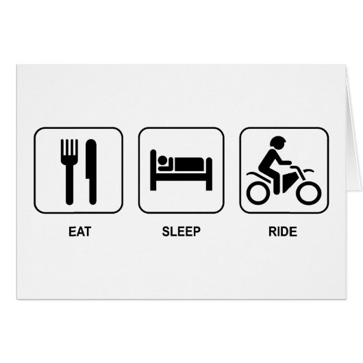 Eat Sleep Ride Cards (Front Horizontal)