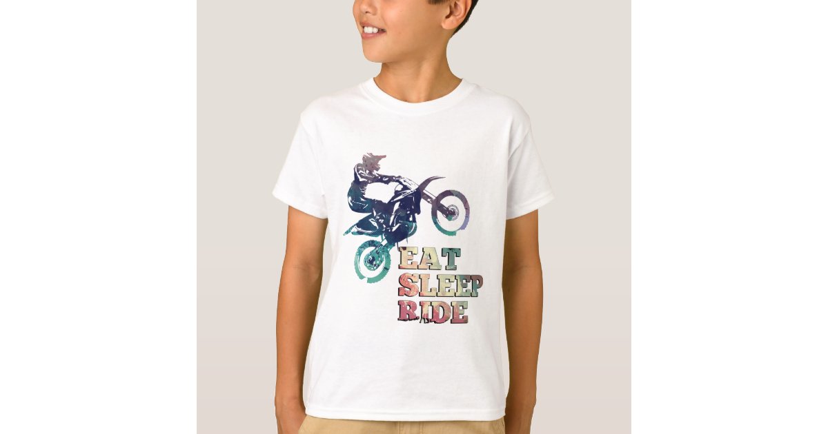 Eat Sleep Ride Motocross Beach Towel
