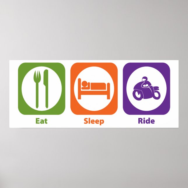 Eat Sleep Ride Poster (Front)