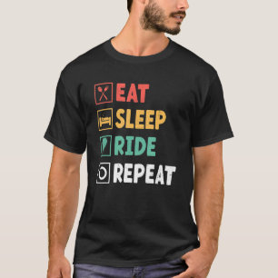 Eat Sleep Ride Repeat Air Adventure Ballooning F T-Shirt