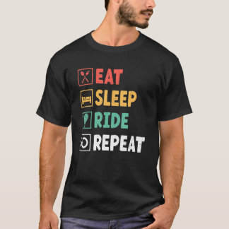 Eat Sleep Ride Repeat Air Adventure Ballooning F T-Shirt
