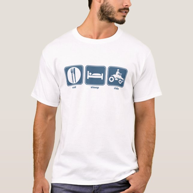 eat, sleep, ride T-Shirt (Front)