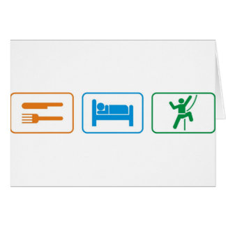 eat sleep -rock climb cards