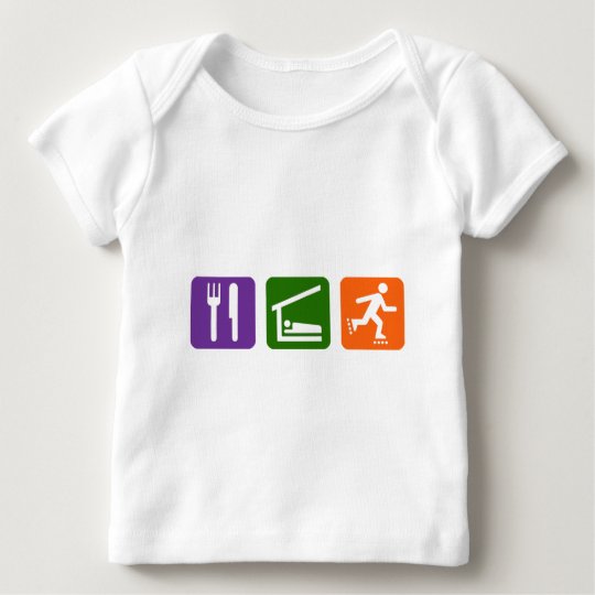 Eat Sleep Rollerblading Baby T-Shirt